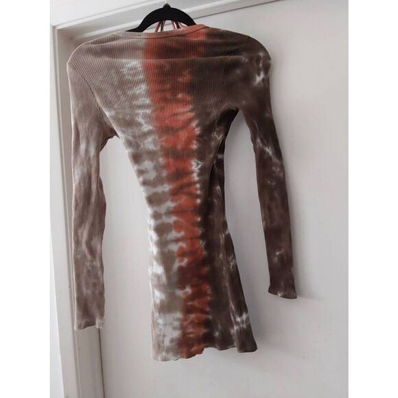 NWT~Akira What She Wants Tie Dye Mini Dress~Neutral Colors Sz L - Picture 3 of 8